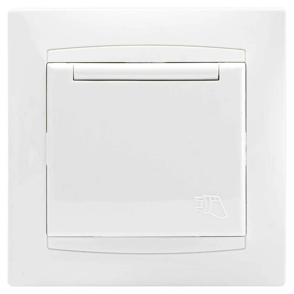 Πρίζα Σούκο Ασφαλείας Με Καπάκι Χωνευτή ΧΑΛΚΙΔΑ