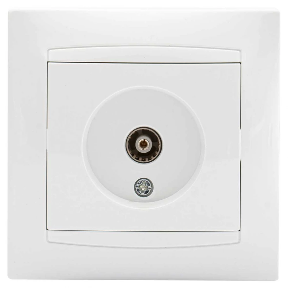 Πρίζα TV Ομοαξονική Χωνευτή ΧΑΛΚΙΔΑ