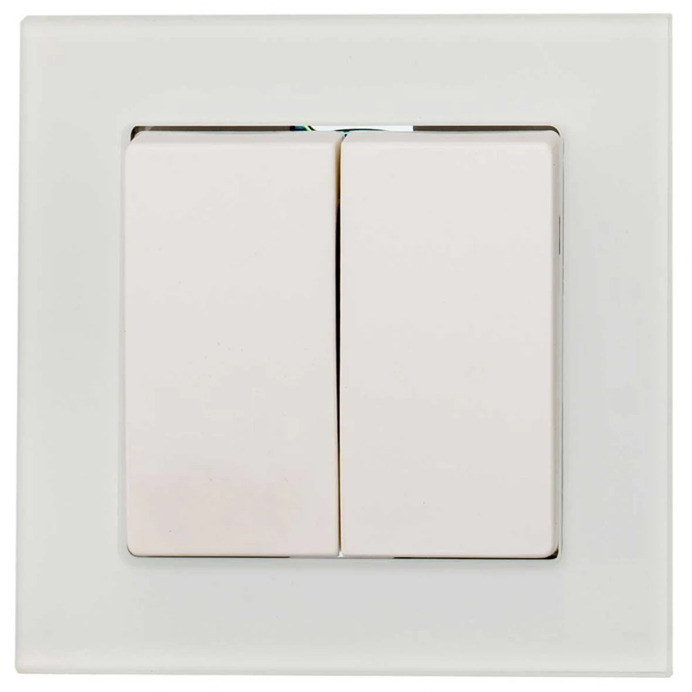 Διακόπτης Κομμυτατέρ Χωνευτός Λευκό Γυαλί ΝΕΦΕΛΗ