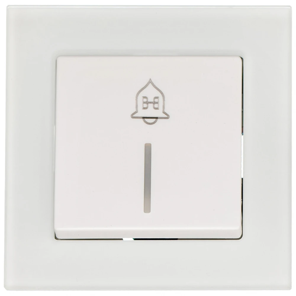 Μπουτόν Κουδουνιού Χωνευτό Λευκό Γυαλί ΝΕΦΕΛΗ