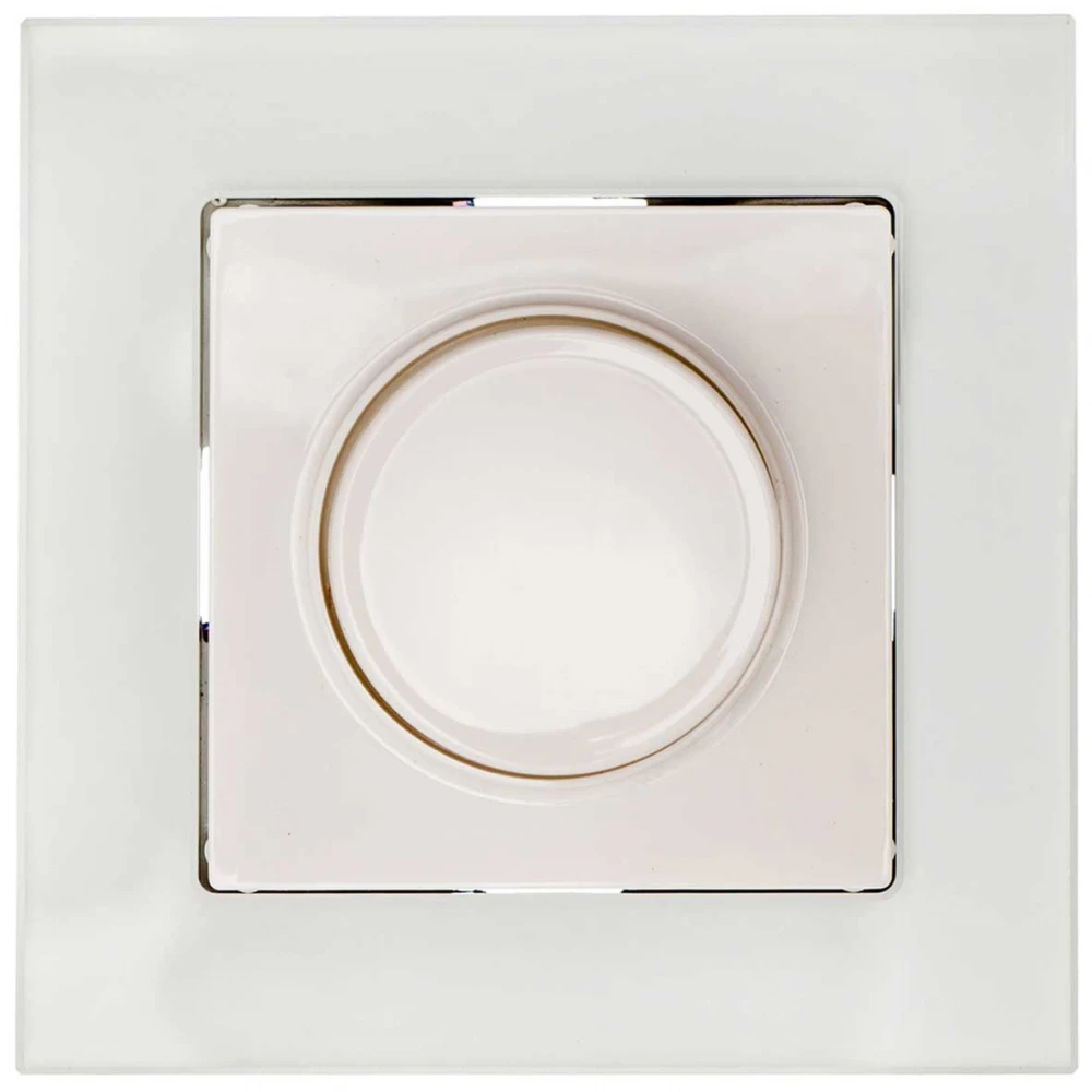 Dimmer Για LED Χωνευτό Λευκό Γυαλί ΝΕΦΕΛΗ