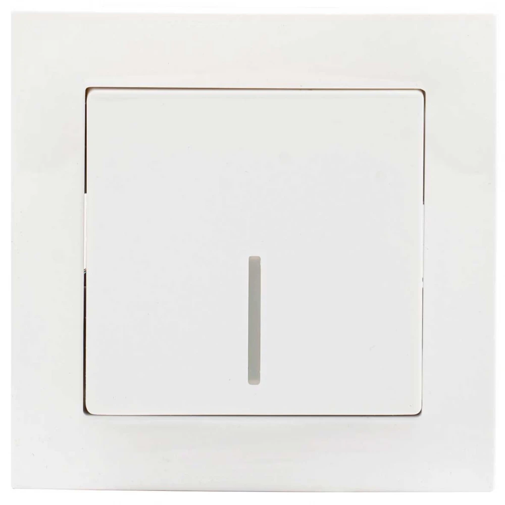 Διακόπτης Απλός Μονός με LED Χωνευτός ΝΕΦΕΛΗ