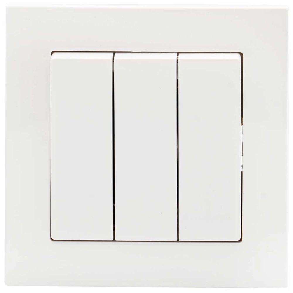 Διακόπτης Απλός Τριών Πλήκτρων Χωνευτός ΝΕΦΕΛΗ