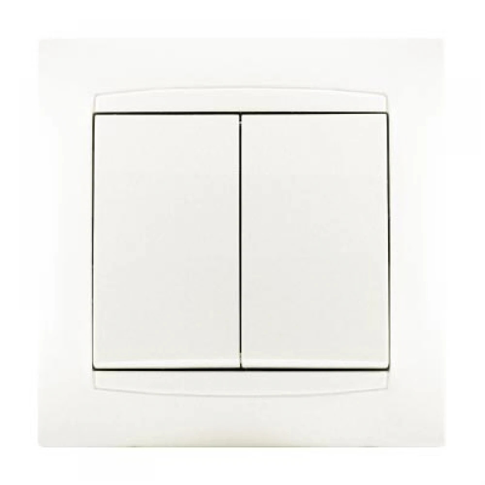 Διακόπτης K/R 10AX με Πλαίσιο Περλέ ΧΑΛΚΙΔΑ