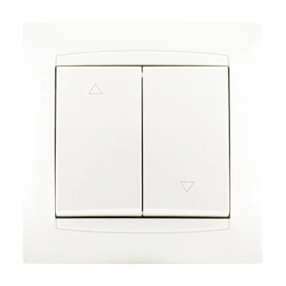 Διακόπτης Ρολλών 10AX με Πλαίσιο Περλέ ΧΑΛΚΙΔΑ