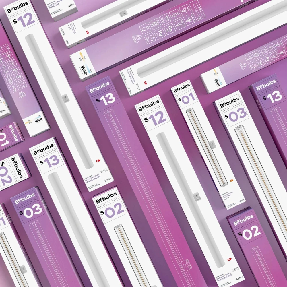 LED Λαμπτήρας Linestra S14d Εφέ Πορσελάνης 300 mm 6W 470Lm 2700K Dimmable - S11