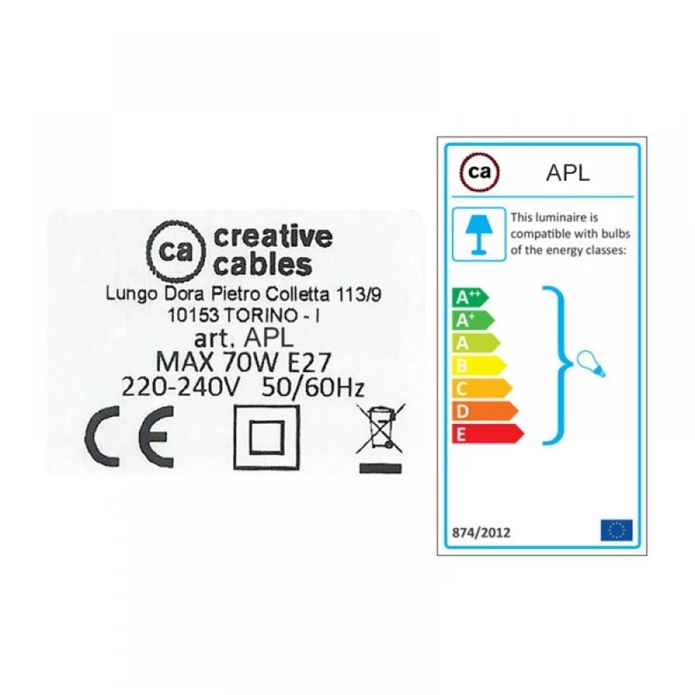 Φωτιστικό Τοίχου γωνία με ψάθινο καπέλο Fermaluce Maritime, μεταλλικό με ξύλο - Φυσικό - Ψάθα - Creative Cables