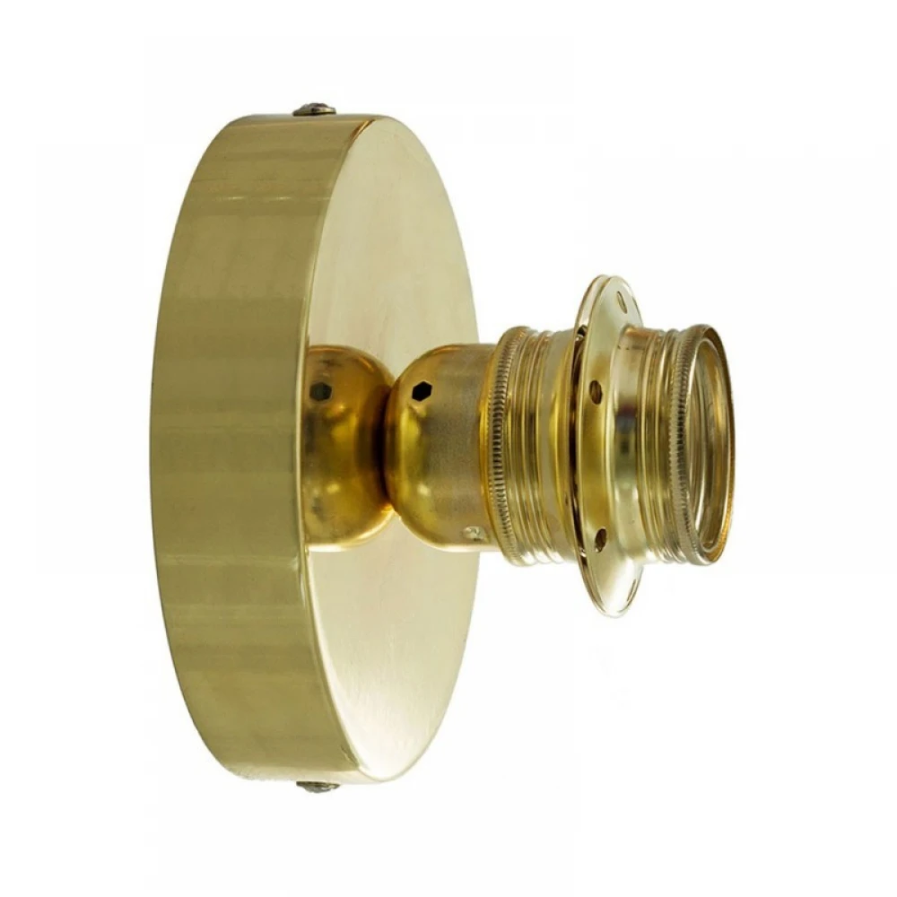 Φωτιστικό Τοίχου ή Οροφής Fermaluce, με Μεταλλικό Καπέλο Πιάτο mini Ellepì 'Maioliche' - Majolica Κίτρινο-Πράσινο - Creative Cables