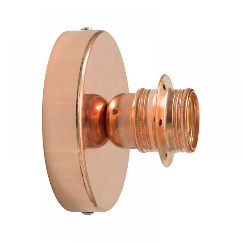 Φωτιστικό Τοίχου ή Οροφής Fermaluce, με Μεταλλικό Καπέλο Πιάτο mini Ellepì 'Maioliche' - Majolica Κόκκινο-Πράσινο - Creative Cables