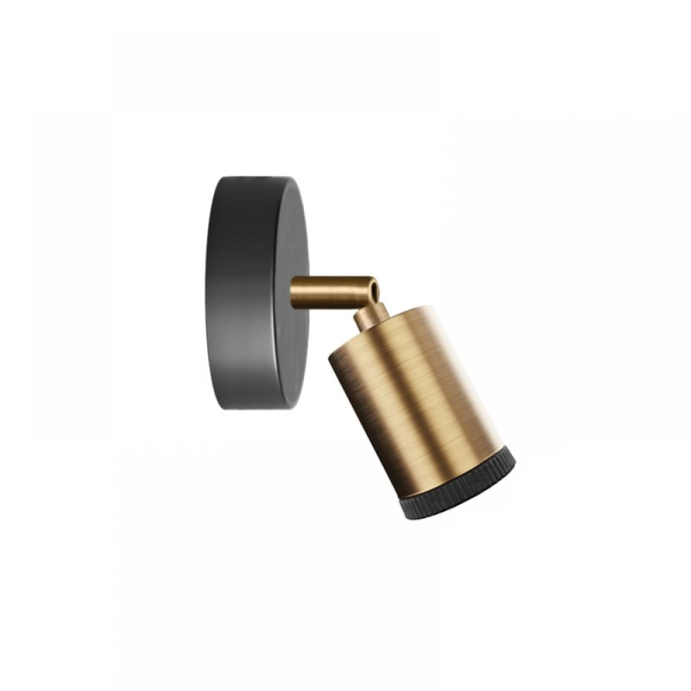 Φωτιστικό Τοίχου ή Οροφής Κινητό Σποτ Mini GU1d0 Μπρονζέ - Creative Cables