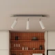 Φωτιστικό Οροφής Μεταλλικό με 3 Σποτ Tub-E14 και ορθογώνια ροζέτα Rose-One XXL - Λευκό ΜΑΤ - Creative Cables