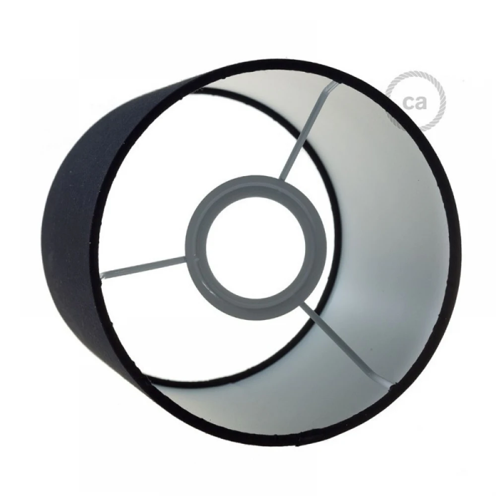 Φωτιστικό Τοίχου ή Οροφής Fermaluce Glam με Καπέλο, Ø 15cm Η18cm, μεταλλικό με ύφασμα - Χρυσό - Μαύρο - Creative Cables