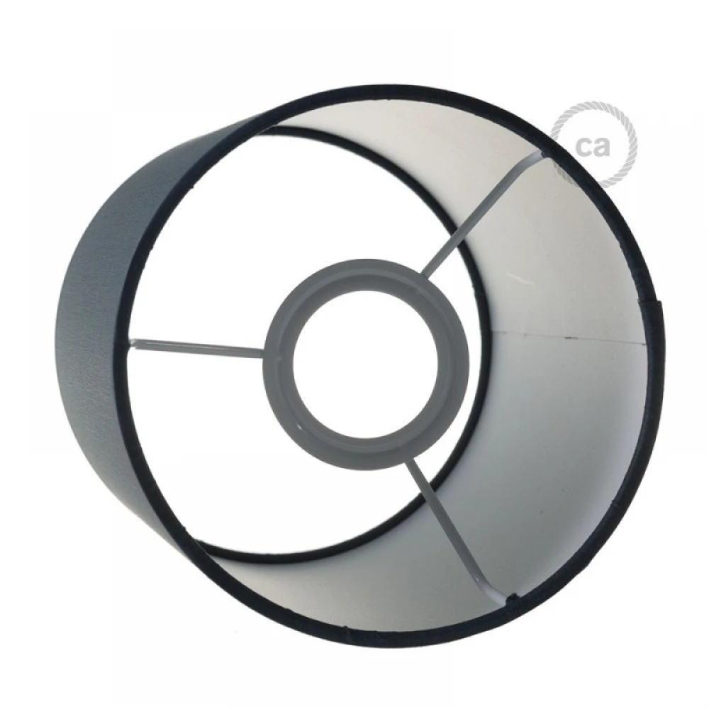 Φωτιστικό Τοίχου ή Οροφής Fermaluce Pastel με Καπέλο, Ø 15cm Η18cm, μεταλλικό με ύφασμα - Λευκό - Πετρόλ - Creative Cables