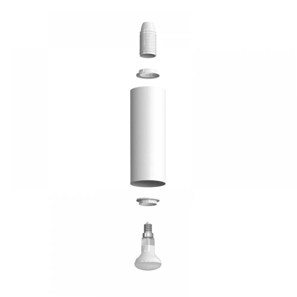 Φωτιστικό Τοίχου γωνία Fermaluce Monochrome, μεταλλικό Tub-E14 Λευκό - Creative Cables