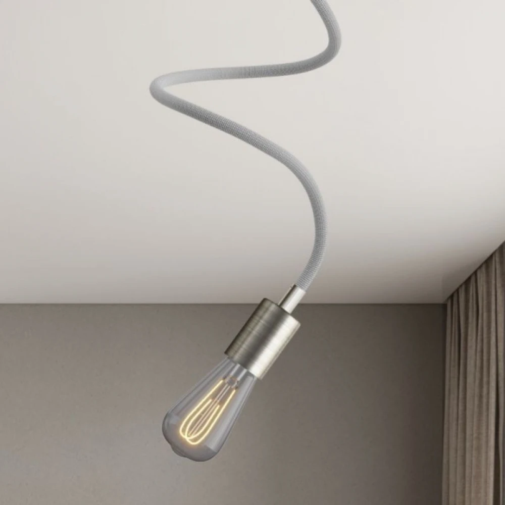 Φωτιστικό Τοίχου ή Οροφής Creative Flex 60 cm Νίκελ ΜΑΤ  - E27 -  Creative Cables