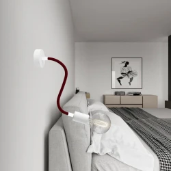 Φωτιστικό Τοίχου ή Οροφής Creative Flex 30 cm Λευκό ΜΑΤ - E27 - Creative Cables