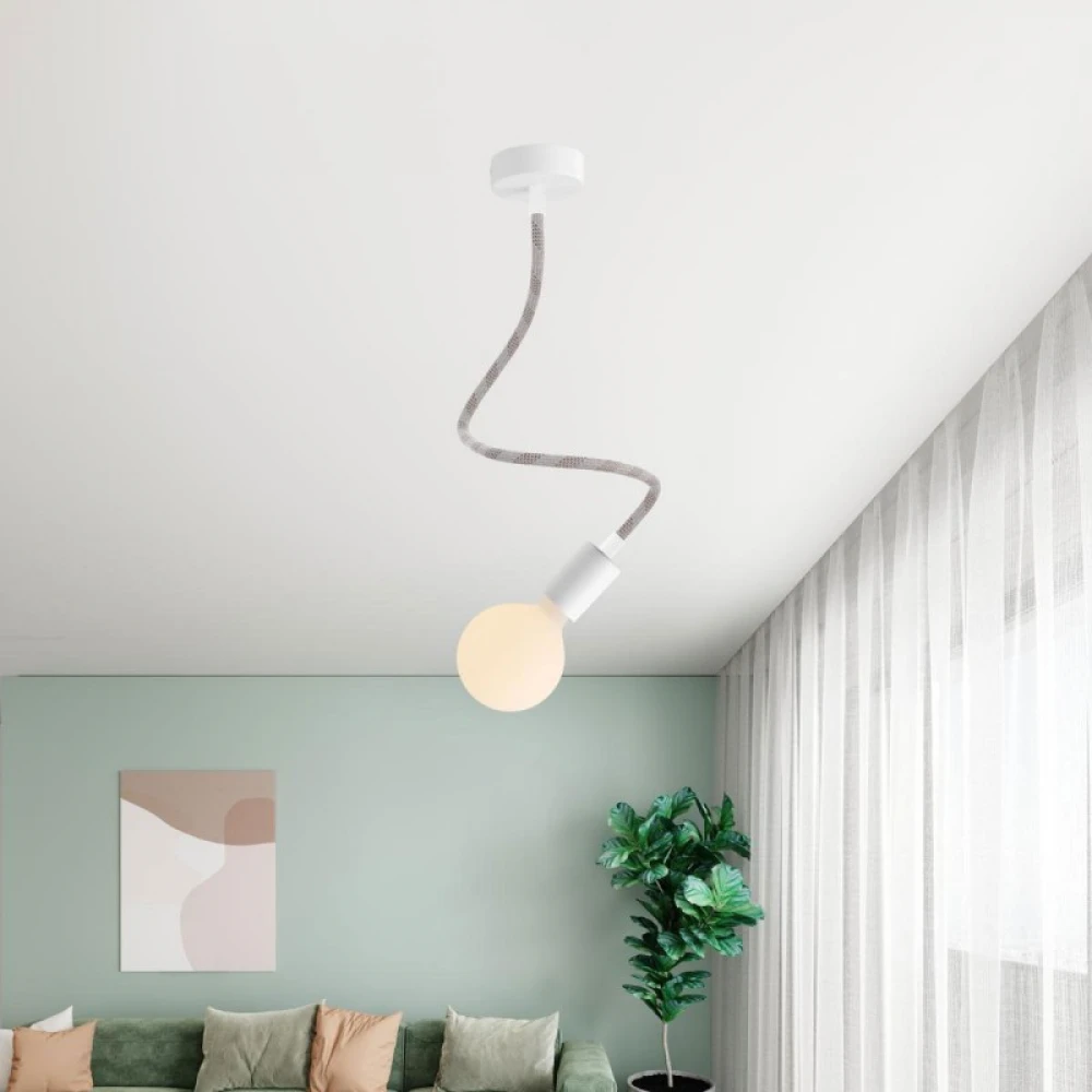 Φωτιστικό Τοίχου ή Οροφής Creative Flex 60 cm Λευκό ΜΑΤ  - E27 -  Creative Cables
