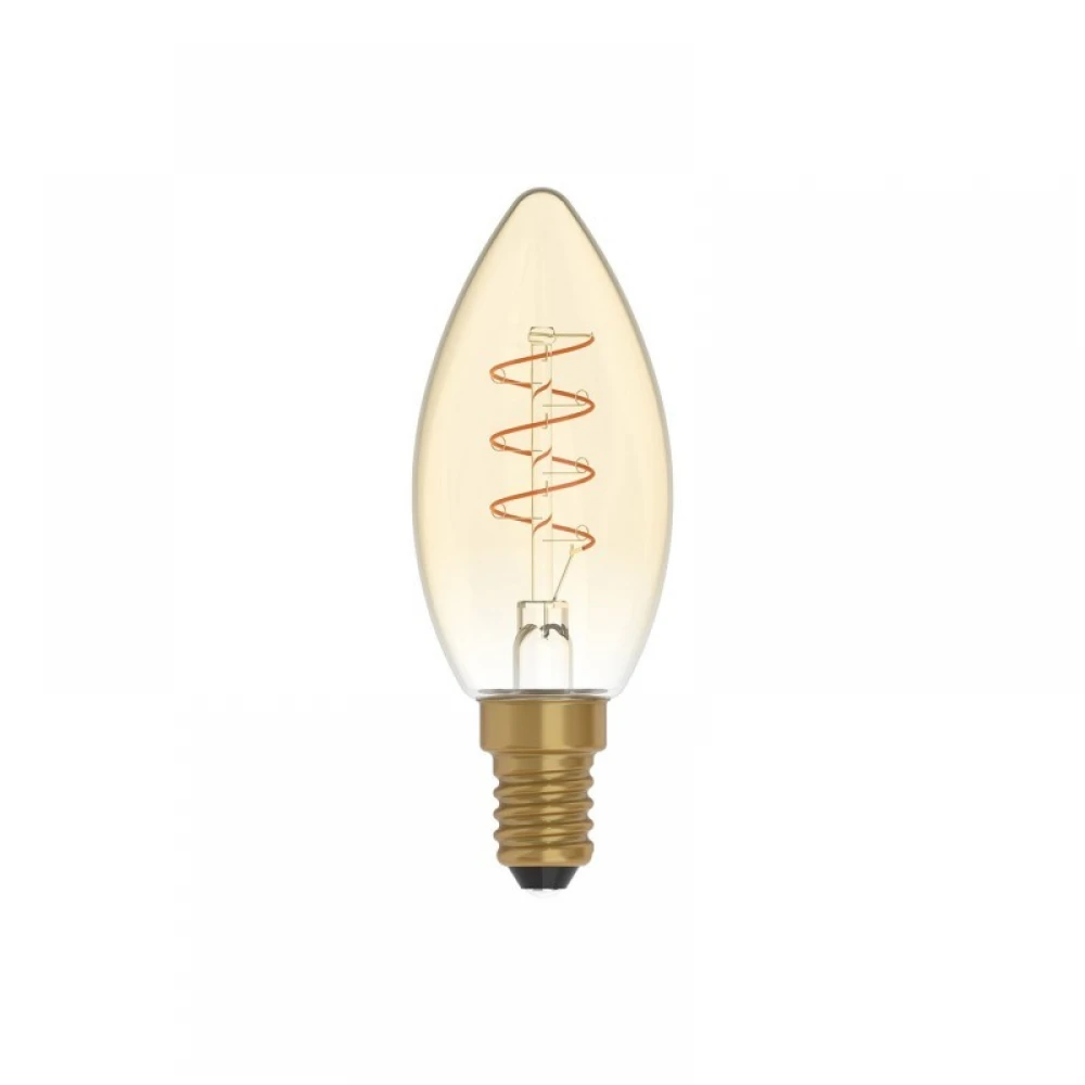 LED Λαμπτήρας C01 Κερί Μελί Σπιράλ Νήμα 2,5W E14 Dimmable 1800K - BeBulbs - Creative Cables