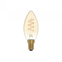 LED Λαμπτήρας C01 Κερί Μελί Σπιράλ Νήμα 2,5W E14 Dimmable 1800K - BeBulbs - Creative Cables