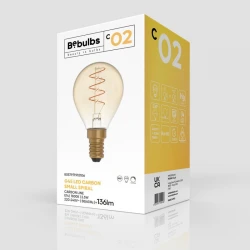 LED Λαμπτήρας C02 Mini Γλόμπος G45 Μελί Σπιράλ Νήμα 2,5W E14 Dimmable 1800K - BeBulbs - Creative Cables