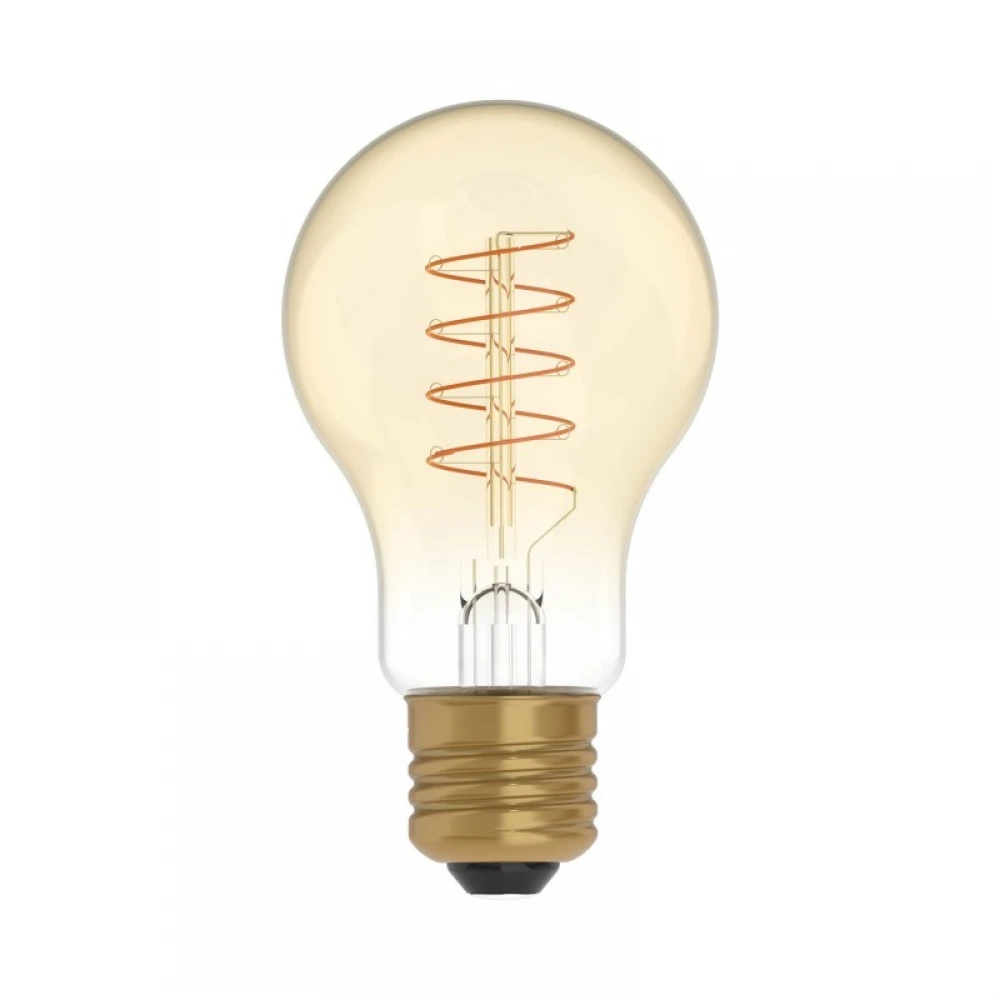 LED Λαμπτήρας C03 A60 Μελί Σπιράλ Νήμα 4W E27 Dimmable 1800K - BeBulbs - Creative Cables