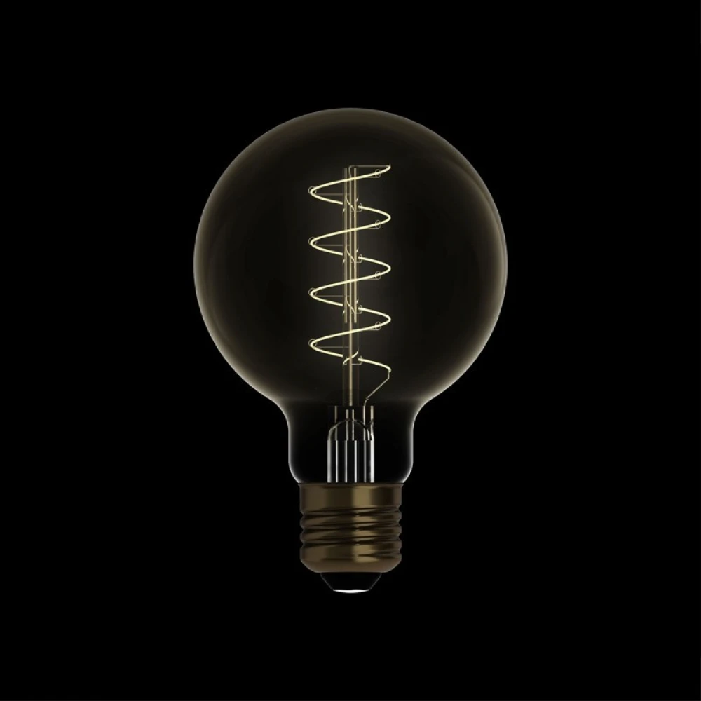 LED Λαμπτήρας C05 Γλόμπος G80 Μελί Σπιράλ Νήμα 4W E27 Dimmable 1800K - BeBulbs - Creative Cables