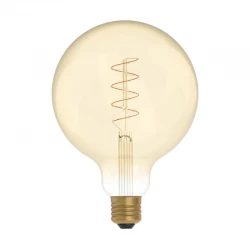 LED Λαμπτήρας C07 Γλόμπος G125 Μελί Σπιράλ Νήμα 4W E27 Dimmable 1800K - BeBulbs - Creative Cables