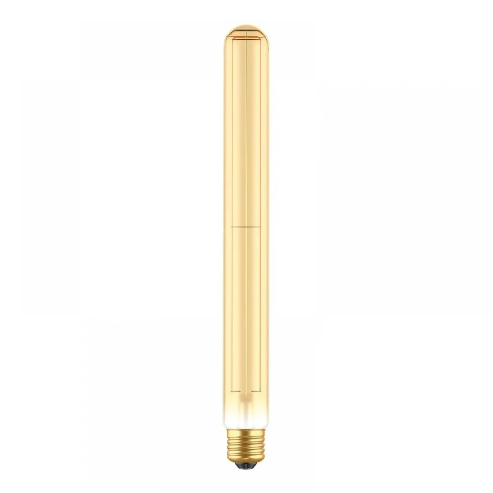 LED Λαμπτήρας C57 Σωληνωτή T32X300 Μελί Νήμα Cage 7W E27 Dimmable 2700K - BeBulbs - Creative Cables