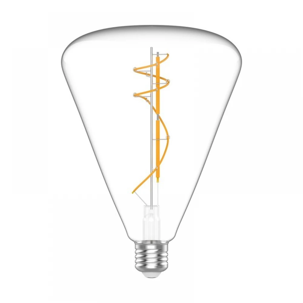 LED Λαμπτήρας H03 Cone 140 Διαφανής 10W E27 Dimmable 2700K - BeBulbs - Creative Cables