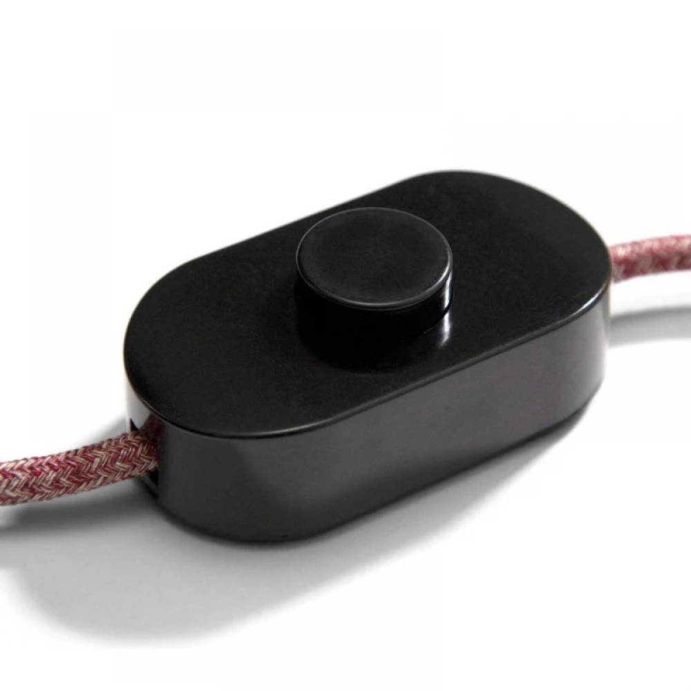 Διακόπτης Ποδός Μαύρος Μονοπολικός by Achille Castiglioni - Creative Cables