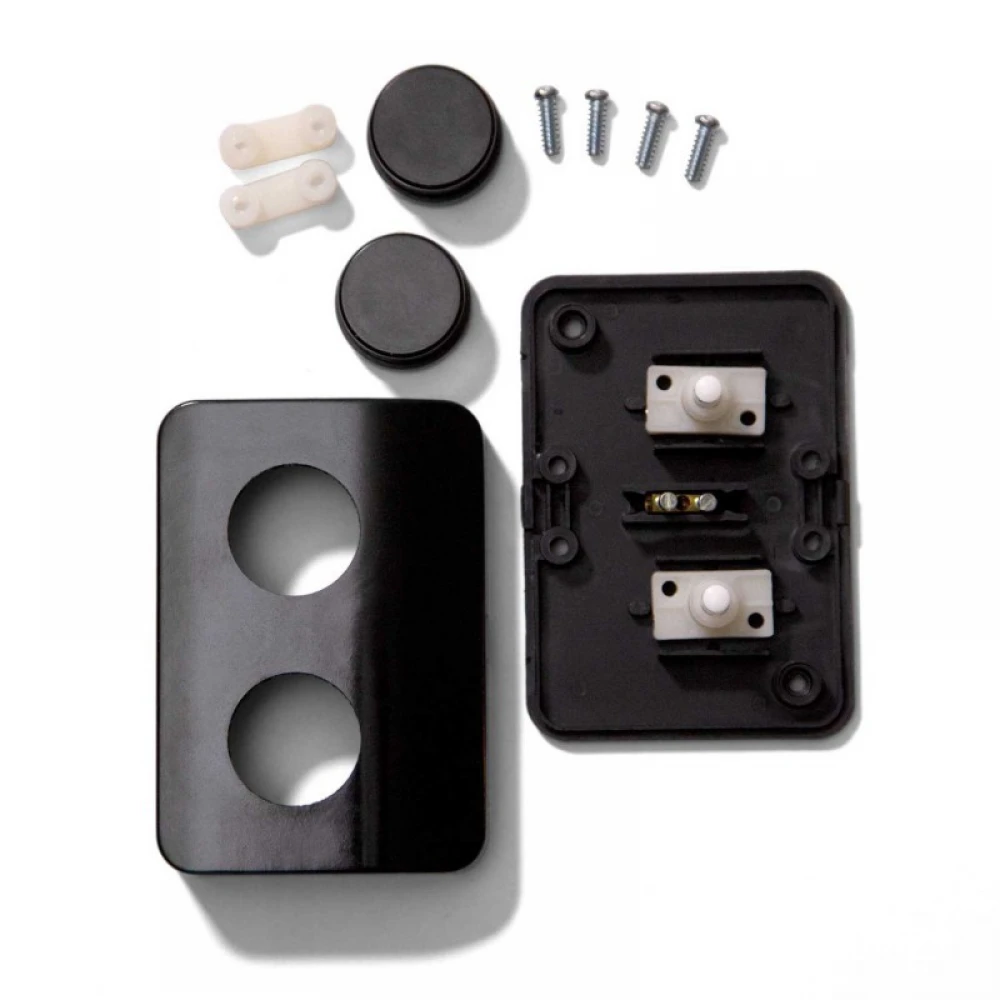 Διπλός Διακόπτης Ποδός Μαύρος Μονοπολικός by Achille Castiglioni - Creative Cables