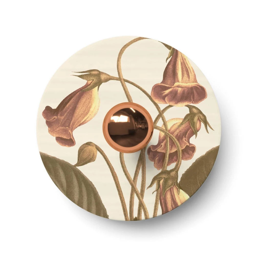 Καπέλο λάμπας Ellepì mini με λουλουδένια σχέδια 'Blossom Haven', διάμετρος 24 εκατοστά - Κατασκευή στην Ιταλία - Βοτανική Γλωξινία - Creative Cables