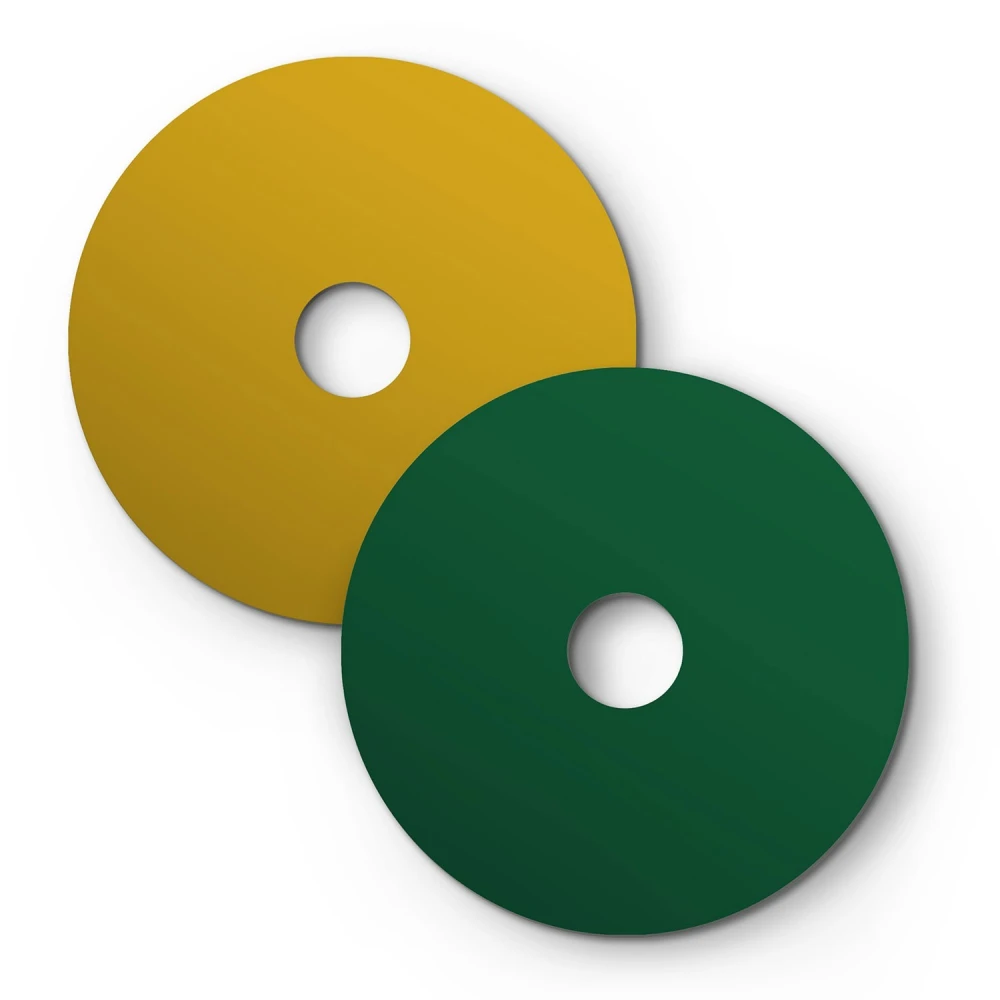 Mini Ellepi 'Solid Color' Μεταλλικό Πιάτο για κρεμαστό φωτιστικό, Διάμετρος 24 cm, Made in Italy - Ανοιχτό Πράσινο- Λεμονί Κίτρινο - Creative Cables