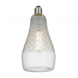 LED Λαμτπήρας Iris Σειρά Crystal Διαφανής 6W E27 2700K Dimmable - Creative Cables