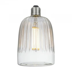 LED Λαμπτήρας Tiche Σειρά Crystal Διαφανής 6W E27 2700K Dimmable - Creative Cables