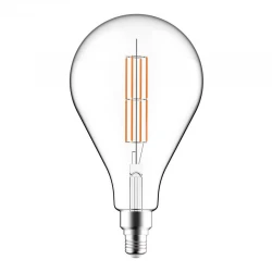 LED Λαμπτήρας Filament Διαφανής XXL A165 Διπλό Ίσιο Νήμα 11W E27 Dimmable 2700K - Creative Cables