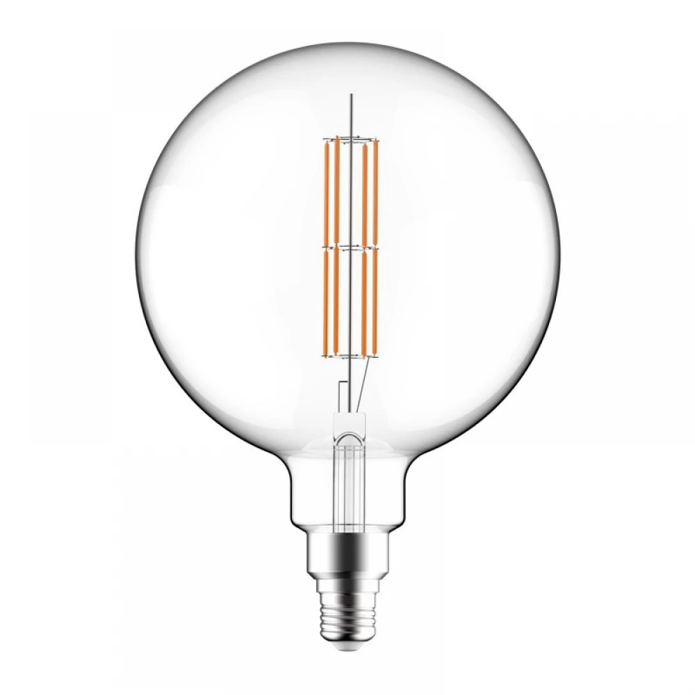 LED Λαμπτήρας Filament Διαφανής XXL Γλόμπος G200 Διπλό Ίσιο Νήμα 11W E27 Dimmable 2700K - Creative Cables