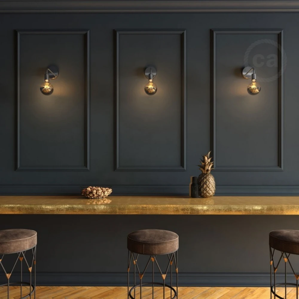 Σωληνάκι Προέκτασης Με Καμπύλη 14 cm Μεταλλικό Χρωμίου - Creative Cables