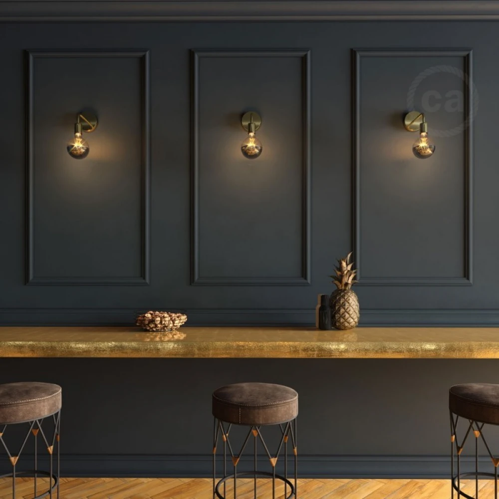 Σωληνάκι Προέκτασης Με Καμπύλη 14 cm Μεταλλικό Χρυσό - Creative Cables