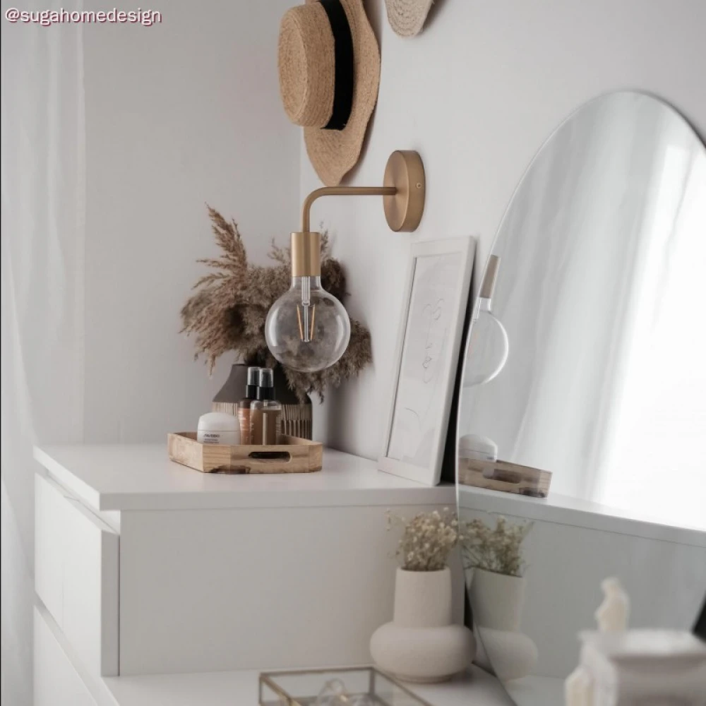 Σωληνάκι Προέκτασης με Καμπύλη 14 cm Μεταλλικό Μπρονζέ - Creative Cables