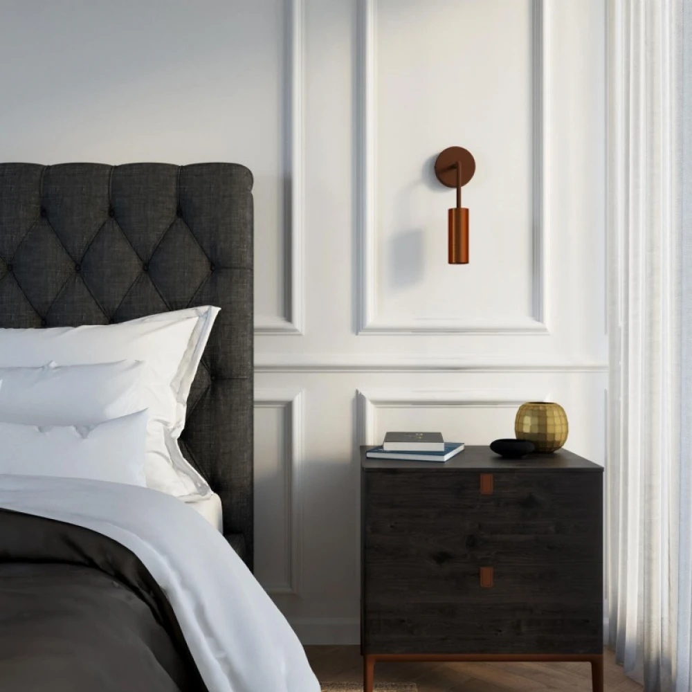 Σωληνάκι Προέκτασης με Καμπύλη 14 cm Μεταλλικό Βαμμένη σκουριά - Creative Cables