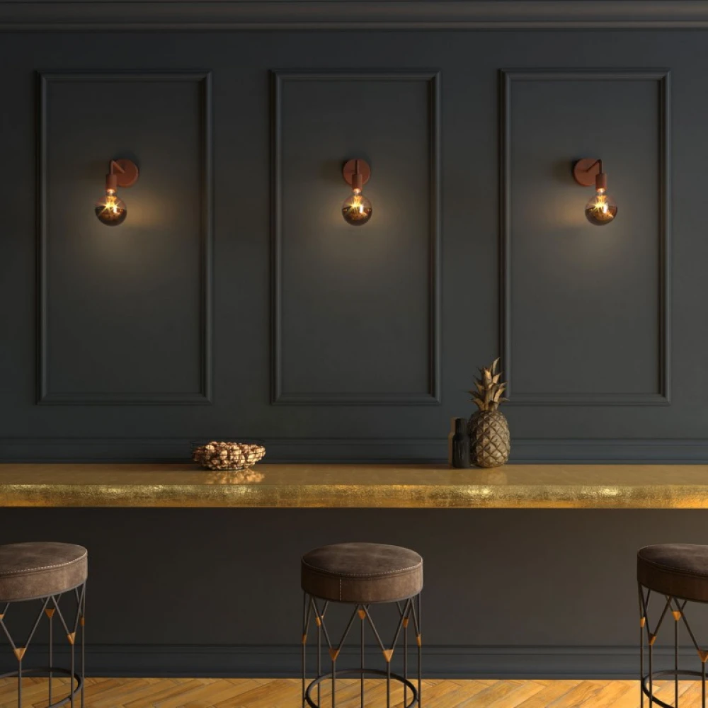 Σωληνάκι Προέκτασης με Καμπύλη 14 cm Μεταλλικό Βαμμένη σκουριά - Creative Cables