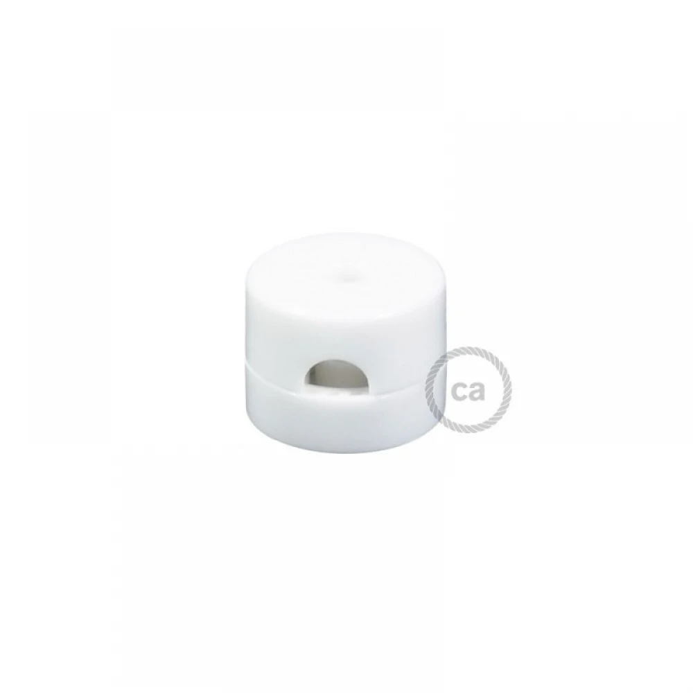 Σετ 2 τεμαχίων Universal Στήριγμα Τοίχου για Υφασμάτινο Καλώδιο, Λευκό - Creative Cables