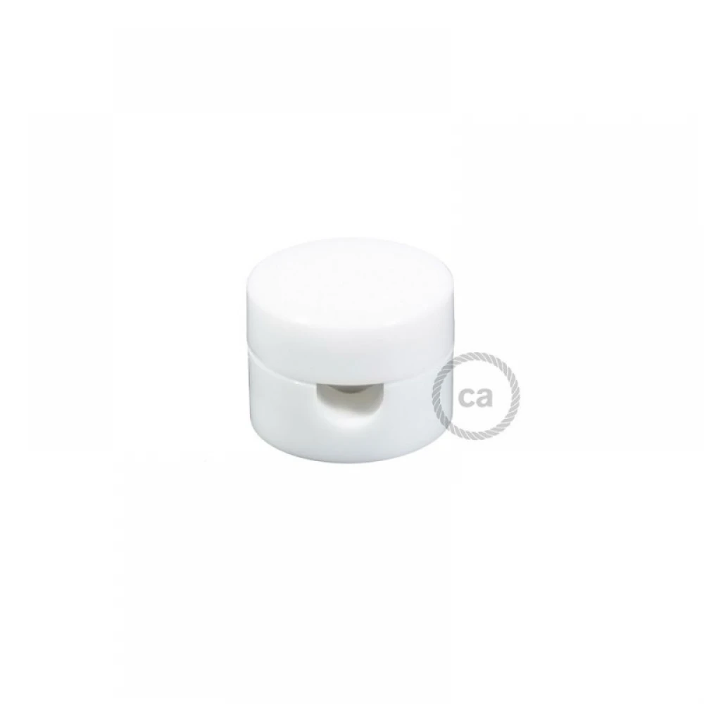 Σετ 2 τεμαχίων Universal Στήριγμα Τοίχου για Υφασμάτινο Καλώδιο, Λευκό - Creative Cables