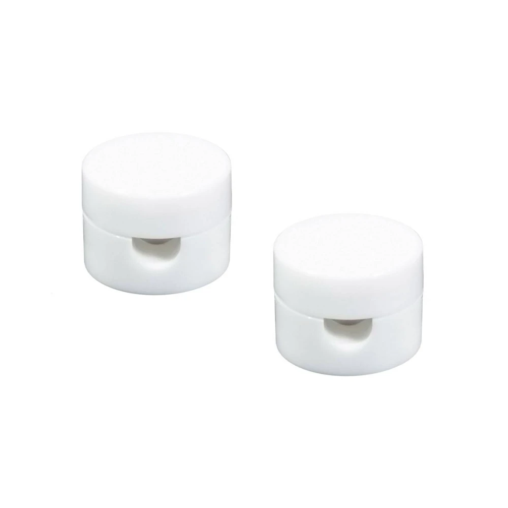 Σετ 2 τεμαχίων Universal Στήριγμα Τοίχου για Υφασμάτινο καλώδιο μεγάλης διατομής 3x1 και 3x1,5 για συστήματα EIVA - 2 τεμάχια - Λευκό - Creative Cables