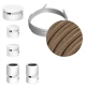 Σύστημα Filé Γιρλάντα Ζιγκ-Ζαγκ Wiggle DIY Kit - 3m Καλώδιο Γιρλάντας Και 5 Ξύλινα Αξεσουάρ Εσωτερικού χώρου Λευκά - Creative Cables