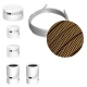 Σύστημα Filé Γιρλάντα Ζιγκ-Ζαγκ Wiggle DIY Kit - 3m Καλώδιο Γιρλάντας Και 5 Ξύλινα Αξεσουάρ Εσωτερικού χώρου Λευκά - Creative Cables