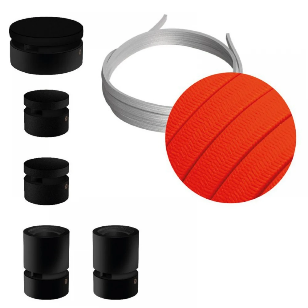 Σύστημα Filé Γιρλάντα Ζιγκ-Ζαγκ Wiggle DIY Kit - 3m Καλώδιο Γιρλάντας Και 5 Ξύλινα Αξεσουάρ Εσωτερικού χώρου Μαύρα - Creative Cables