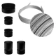 Σύστημα Filé Γιρλάντα Ζιγκ-Ζαγκ Wiggle DIY Kit - 3m Καλώδιο Γιρλάντας Και 5 Ξύλινα Αξεσουάρ Εσωτερικού χώρου Μαύρα - Creative Cables
