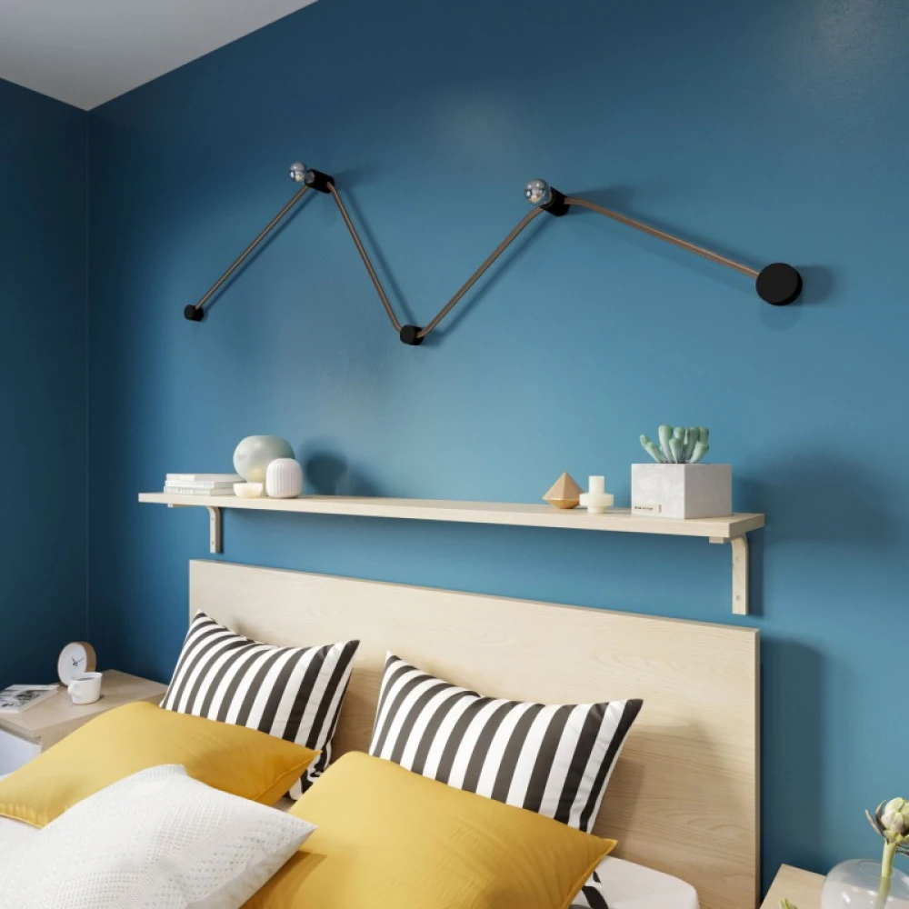 Ξύλινο Εξάρτημα Ενδιάμεσο Στρόγγυλο DIY για Καλώδιο Γιρλάντας Μαύρο - Σειρά Filé - Creative Cables